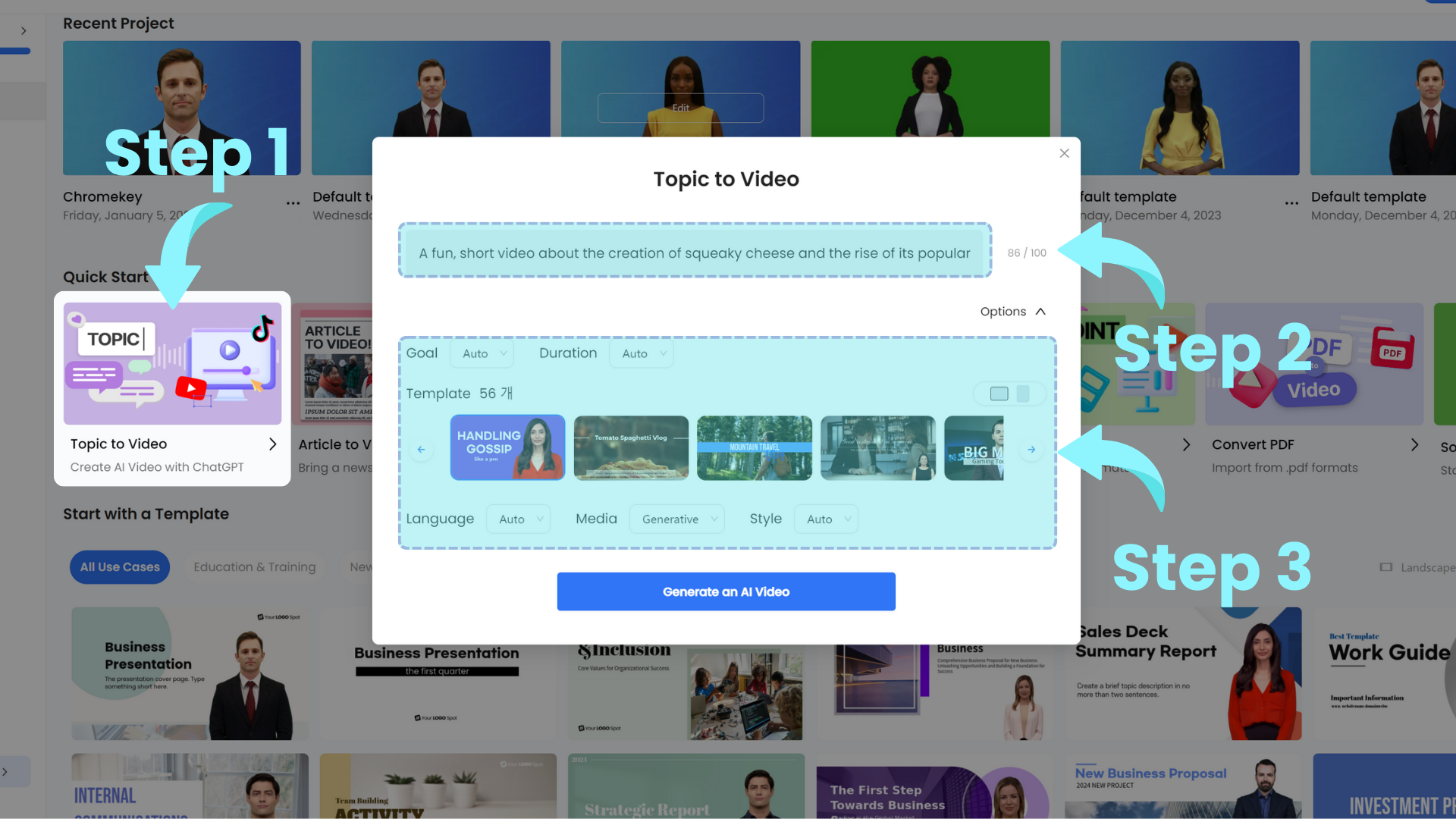 ChatGPT Video AI Generator